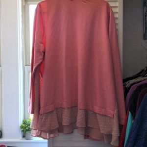 LOGO Lounge 2x Blush Pink Open Front Robe Cardigan Ruffle House Coat